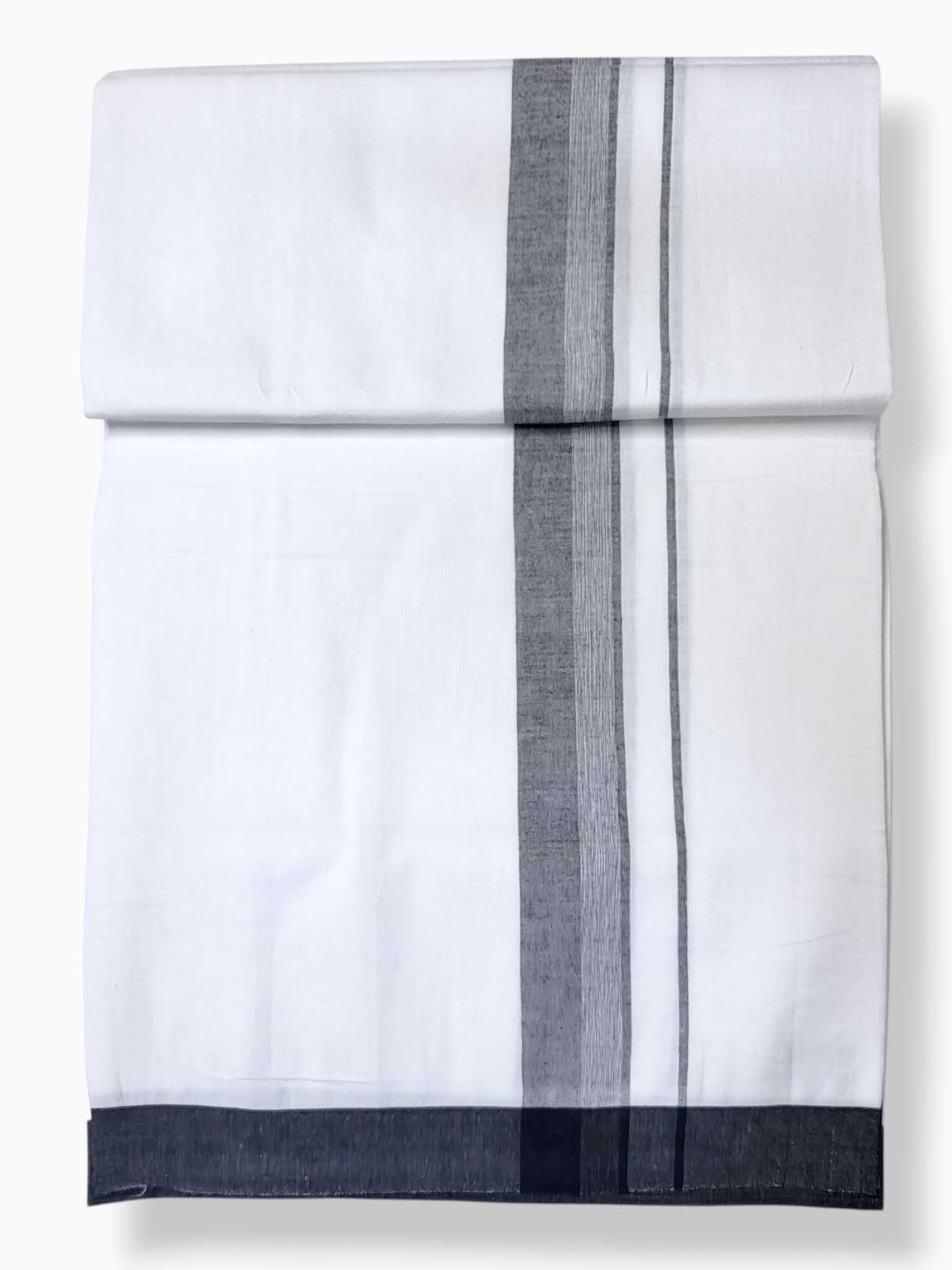 Single Kerala Pure White Mundu/Dhoti