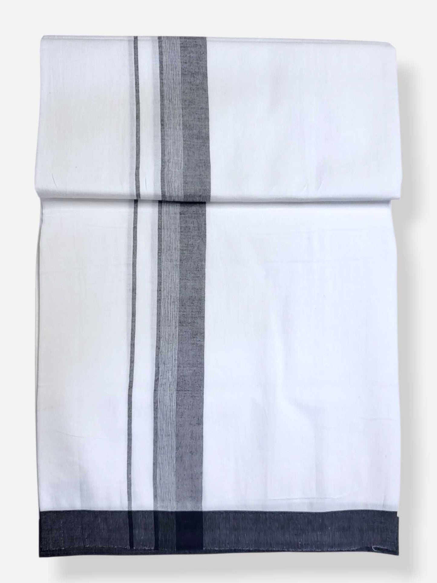 Single Kerala Pure White Mundu/Dhoti