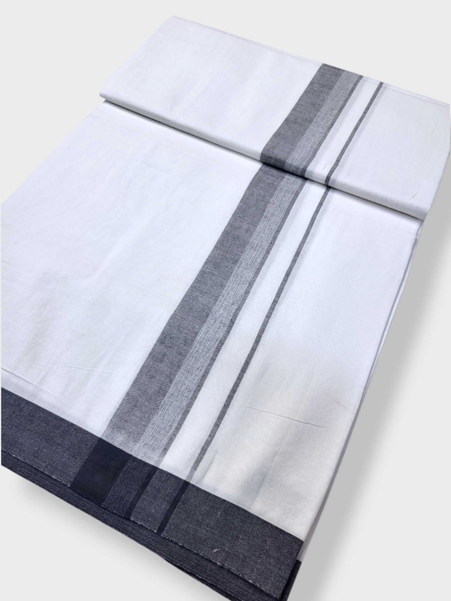 Single Kerala Pure White Mundu/Dhoti
