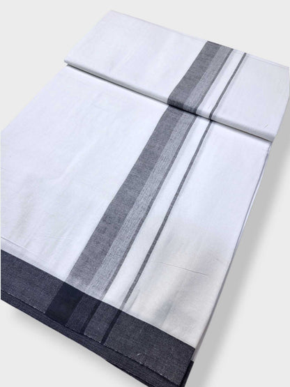 Single Kerala Pure White Mundu/Dhoti