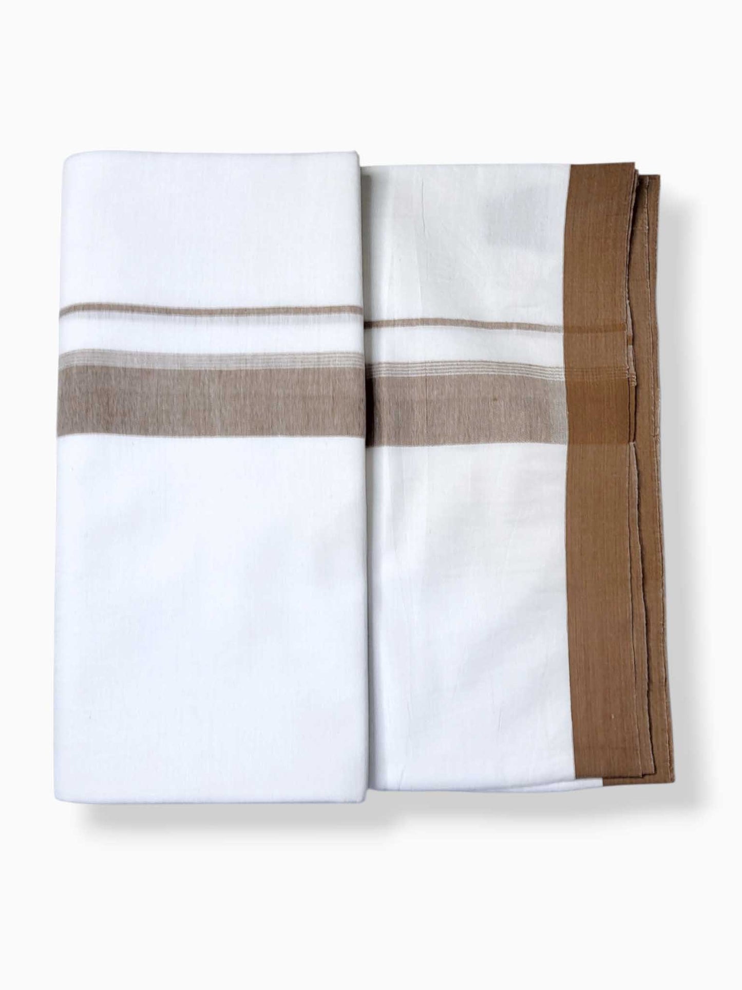 Single Kerala Pure White Mundu/Dhoti