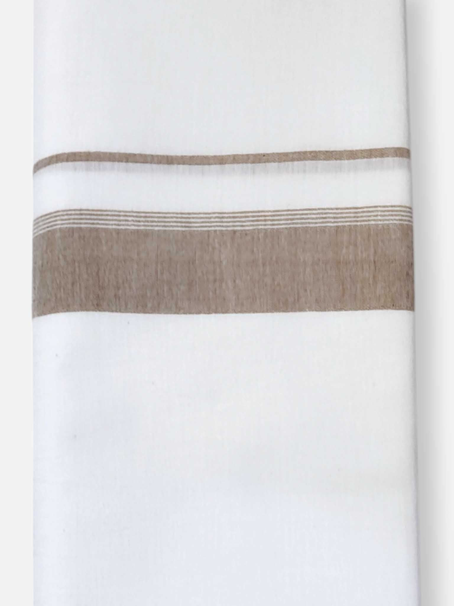 Single Kerala Pure White Mundu/Dhoti