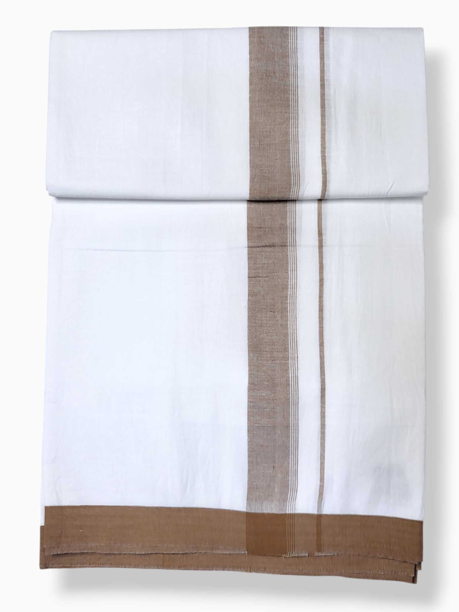 Single Kerala Pure White Mundu/Dhoti