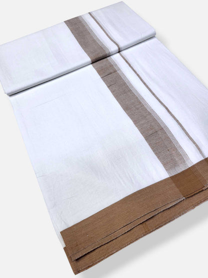 Single Kerala Pure White Mundu/Dhoti
