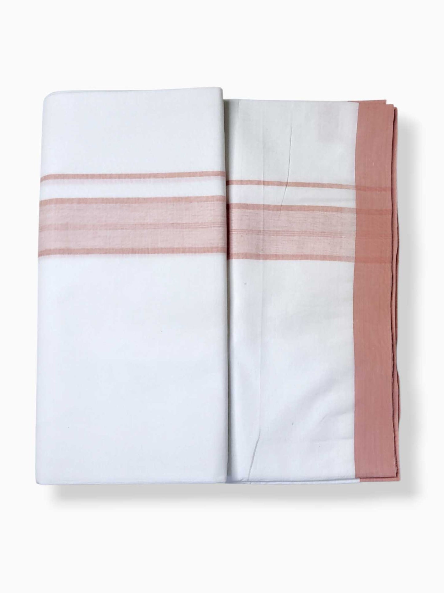 Single Kerala Pure White Mundu/Dhoti