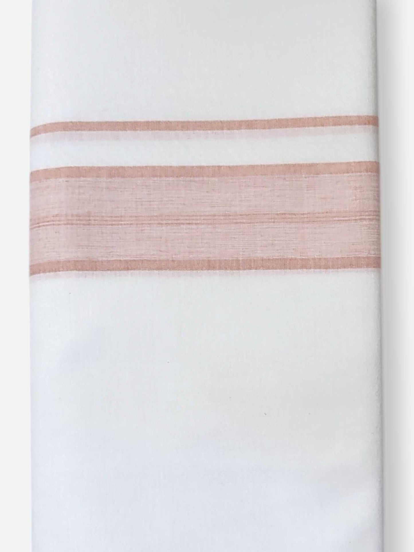 Single Kerala Pure White Mundu/Dhoti
