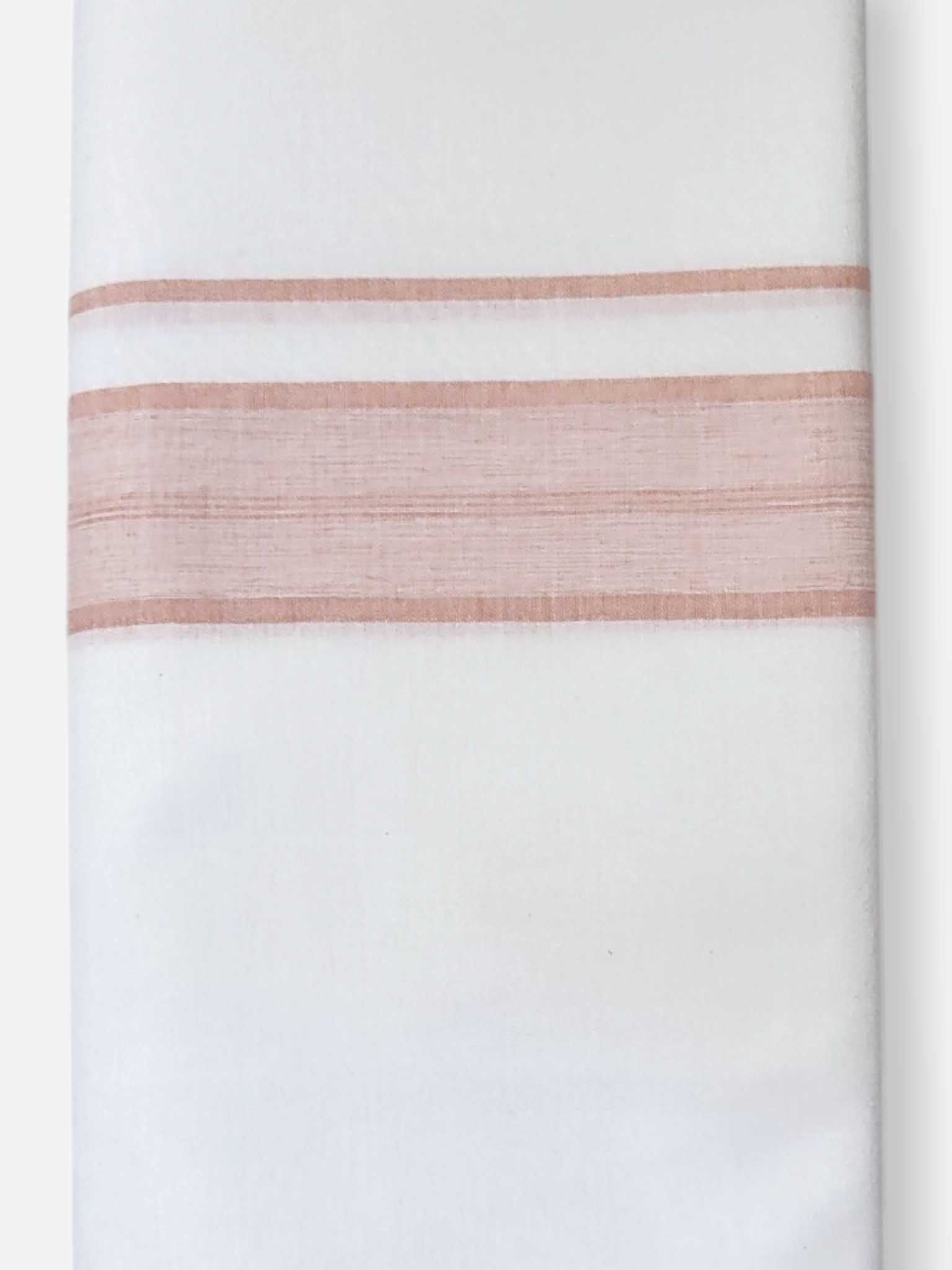 Single Kerala Pure White Mundu/Dhoti
