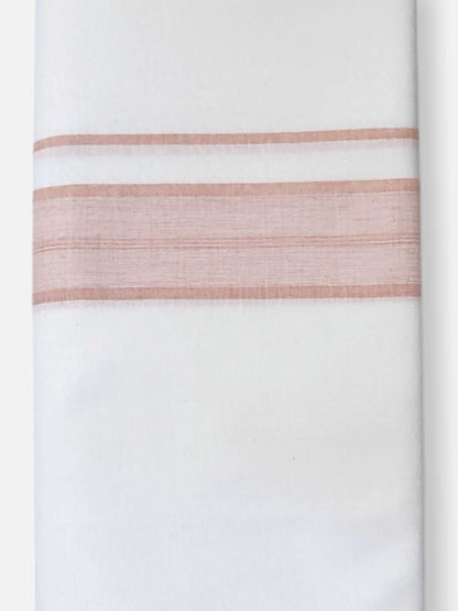 Single Kerala Pure White Mundu/Dhoti
