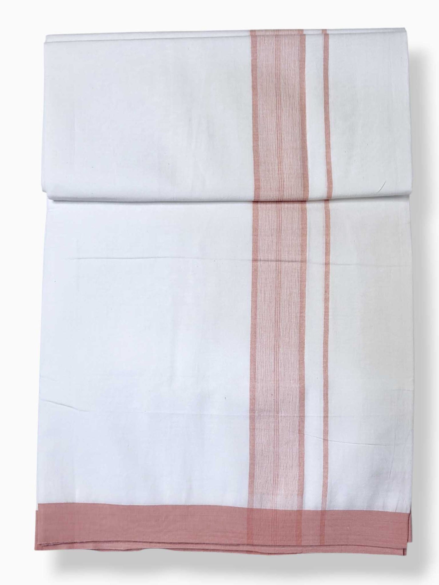 Single Kerala Pure White Mundu/Dhoti