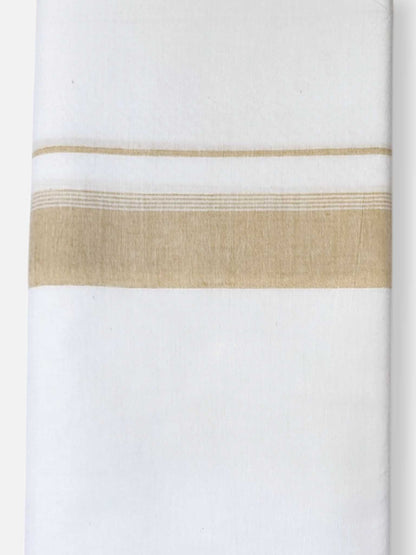 Single Kerala Pure White Mundu/Dhoti