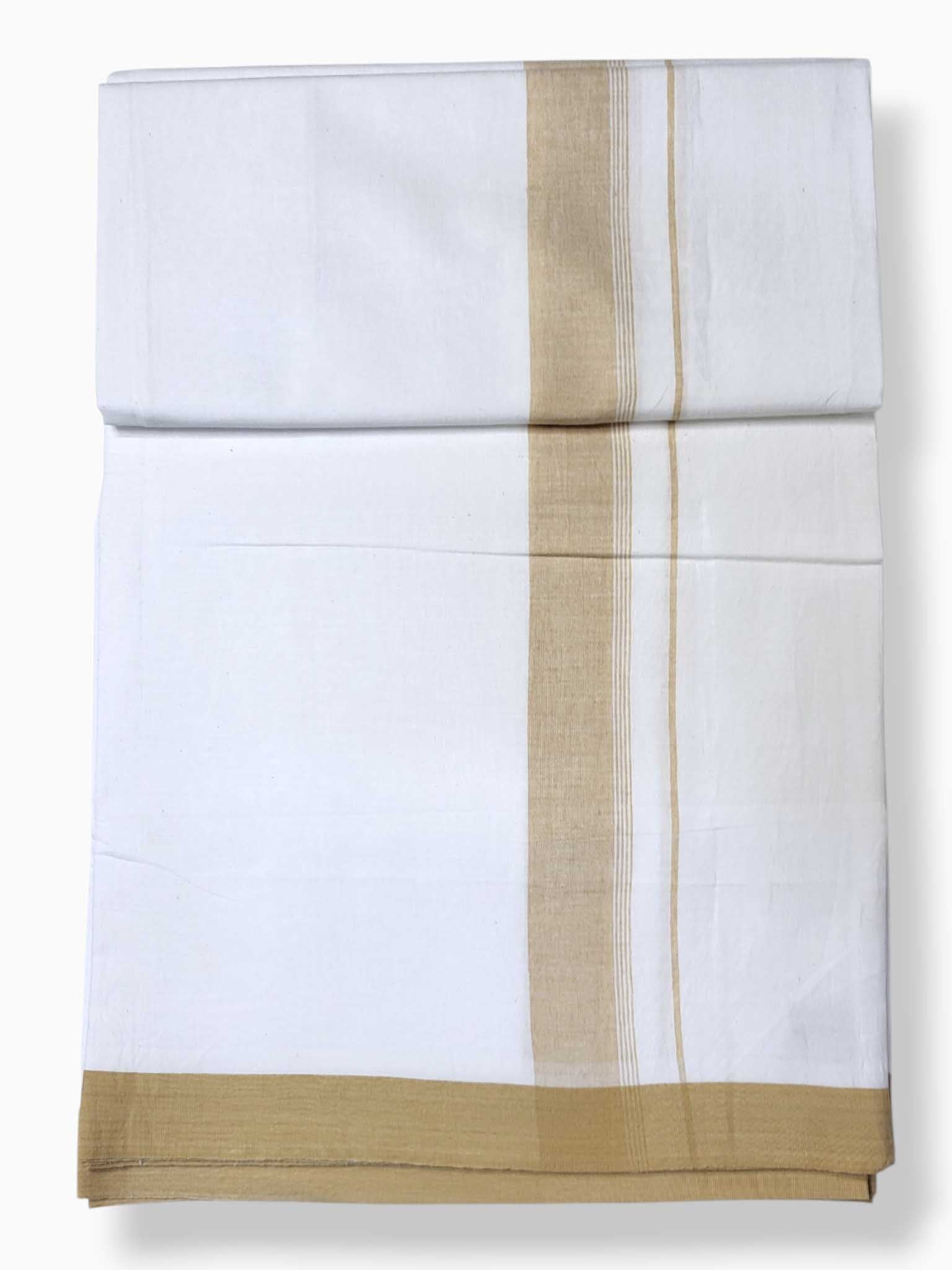 Single Kerala Pure White Mundu/Dhoti