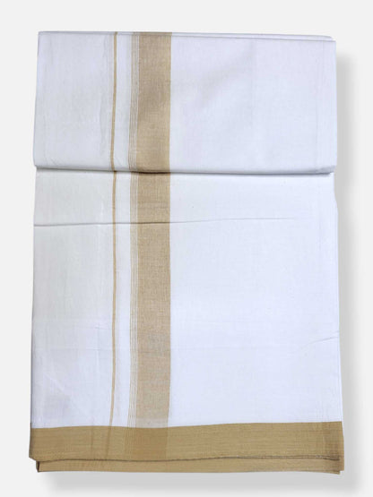 Single Kerala Pure White Mundu/Dhoti