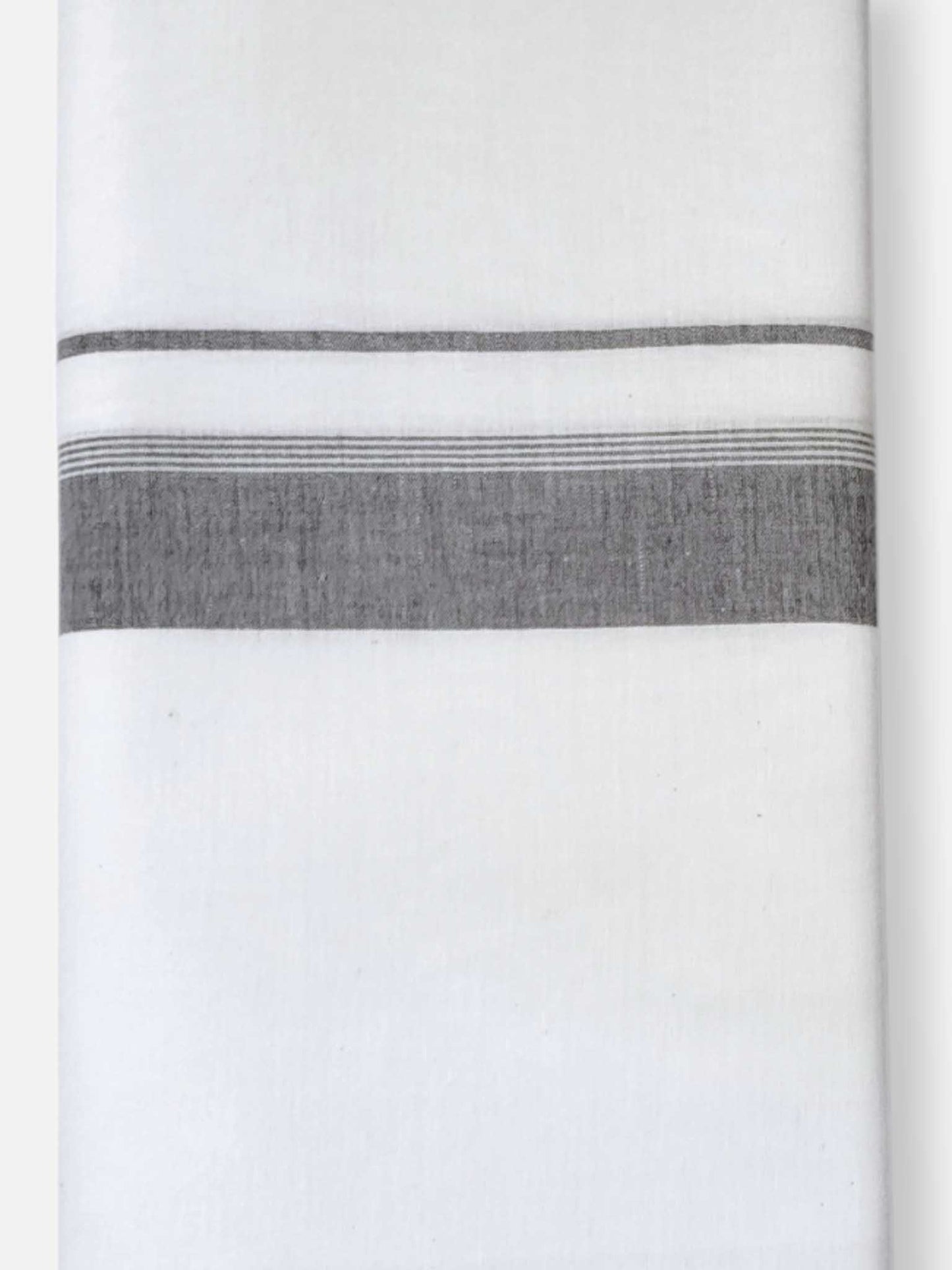 Single Kerala Pure White Mundu/Dhoti