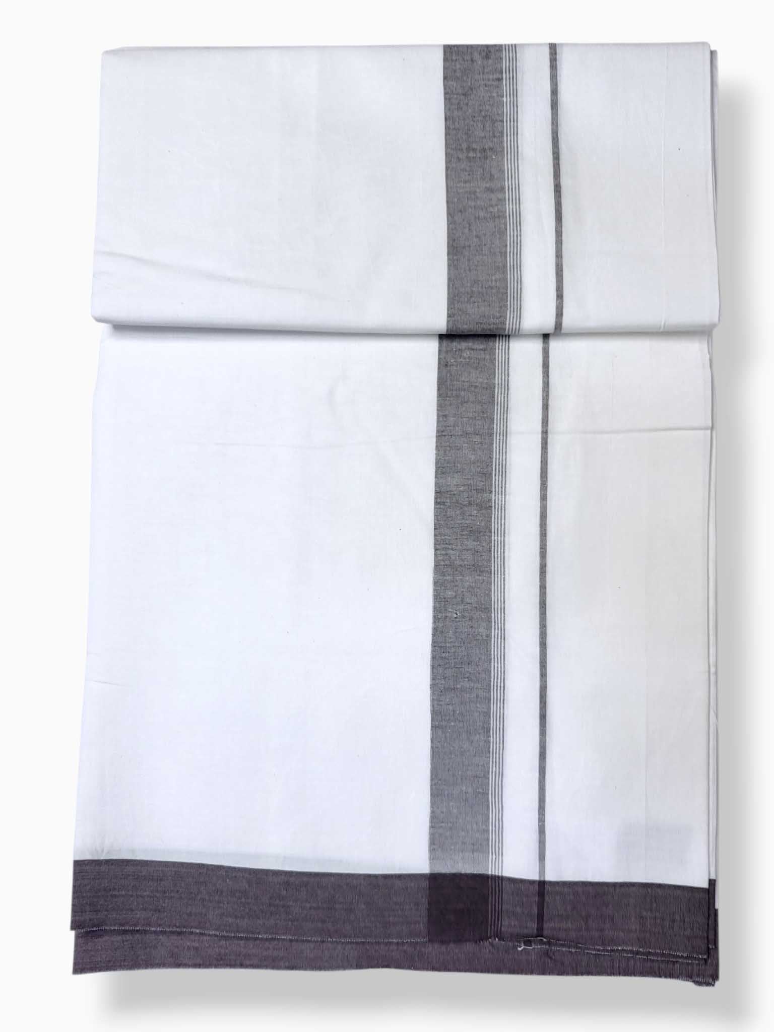 Single Kerala Pure White Mundu/Dhoti
