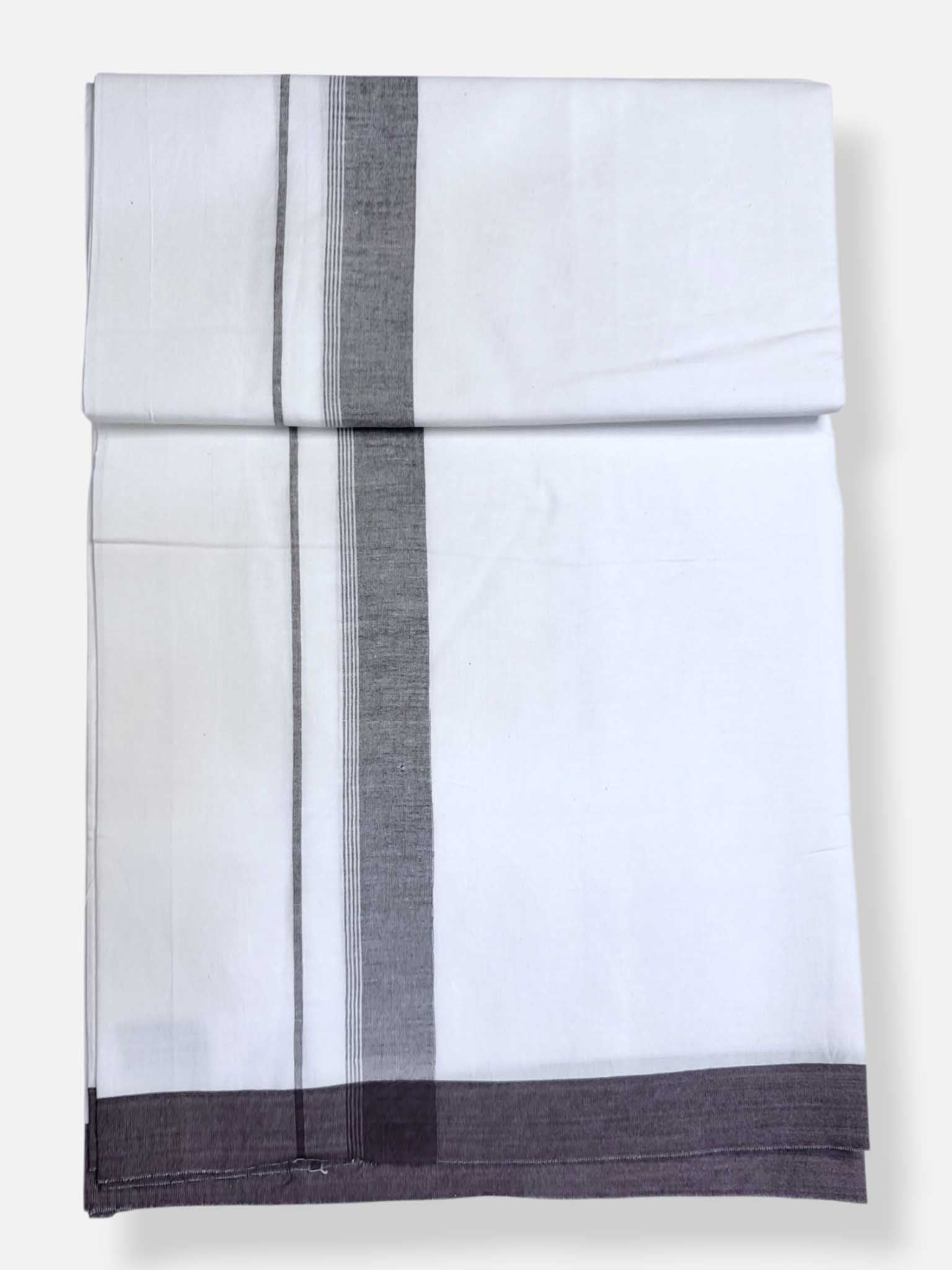 Single Kerala Pure White Mundu/Dhoti