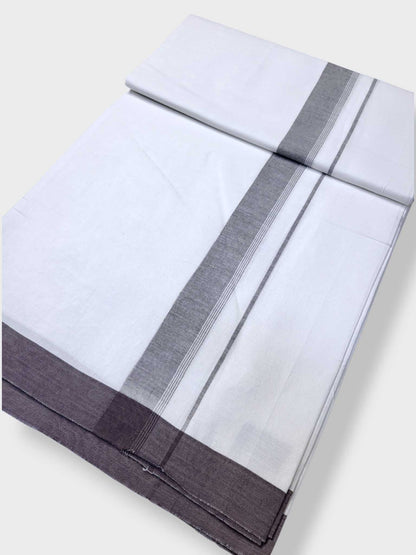 Single Kerala Pure White Mundu/Dhoti