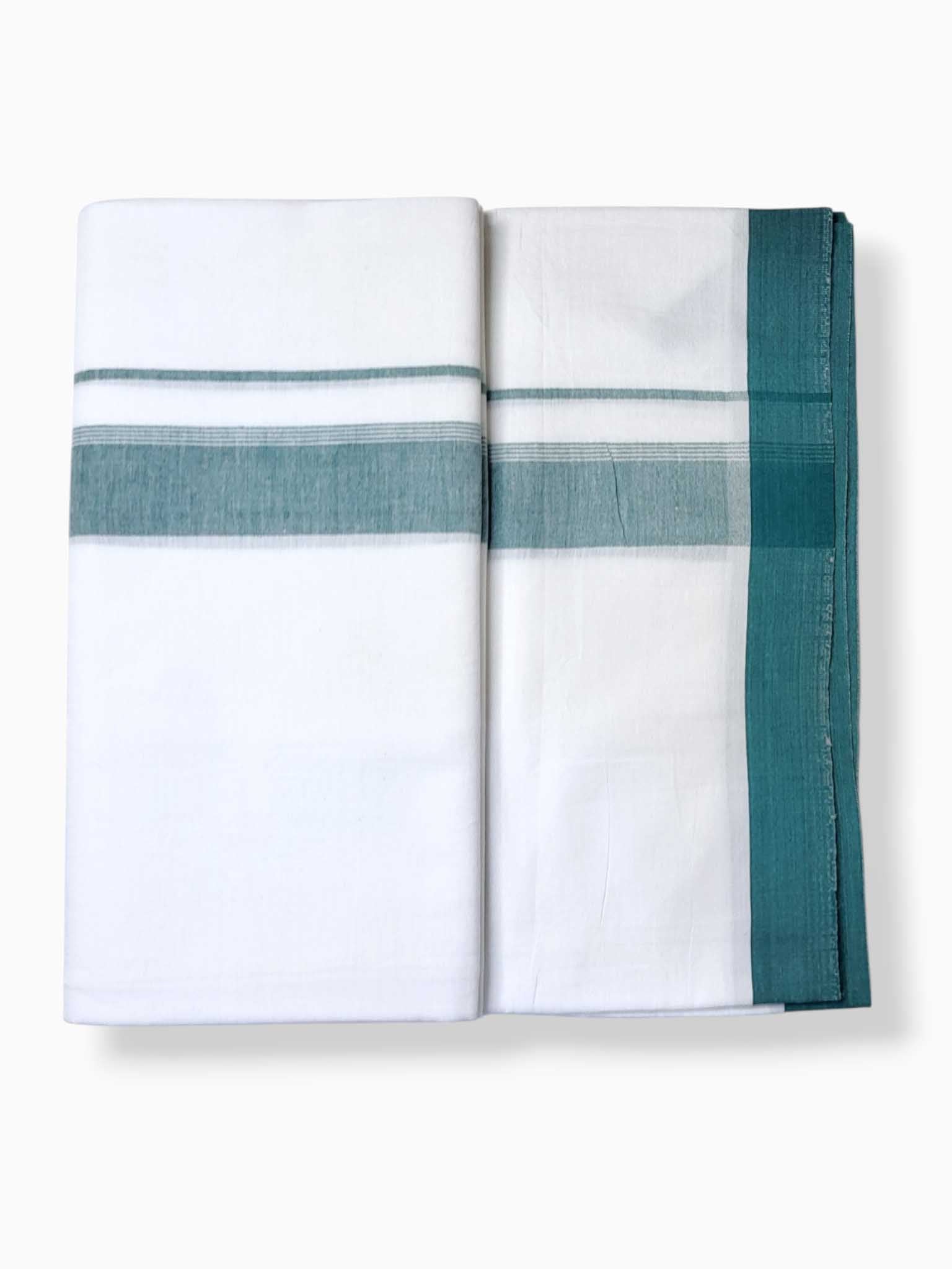 Single Kerala Pure White Mundu/Dhoti