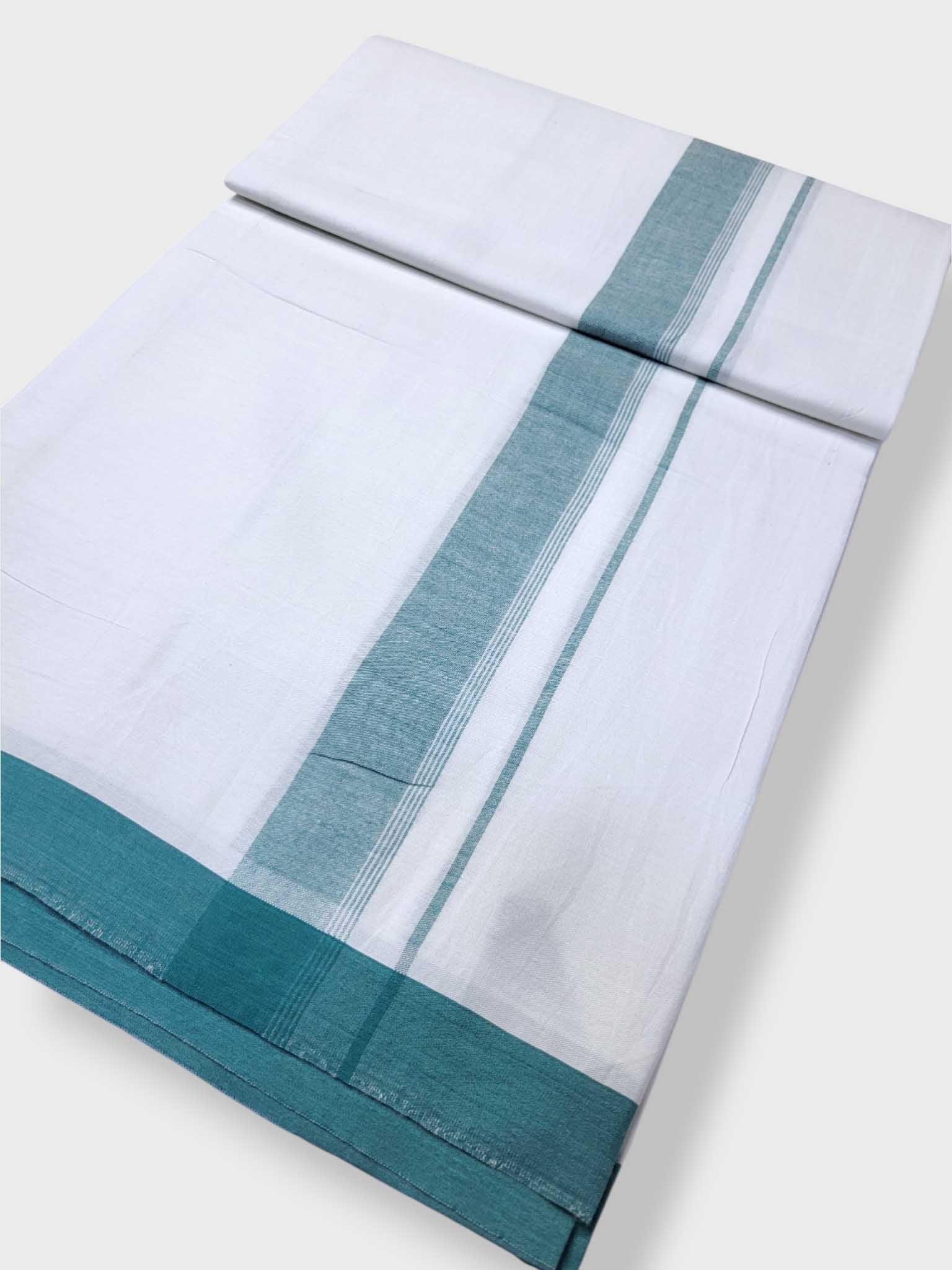 Single Kerala Pure White Mundu/Dhoti