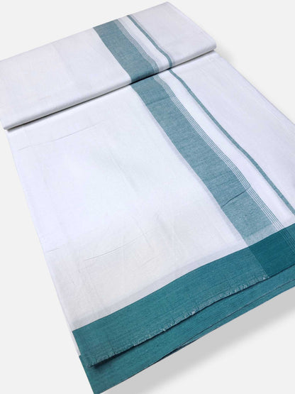 Single Kerala Pure White Mundu/Dhoti