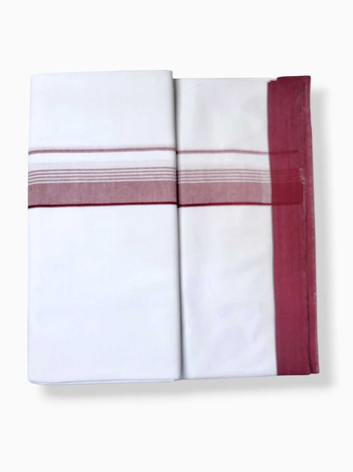 Single Kerala Pure White Mundu/Dhoti