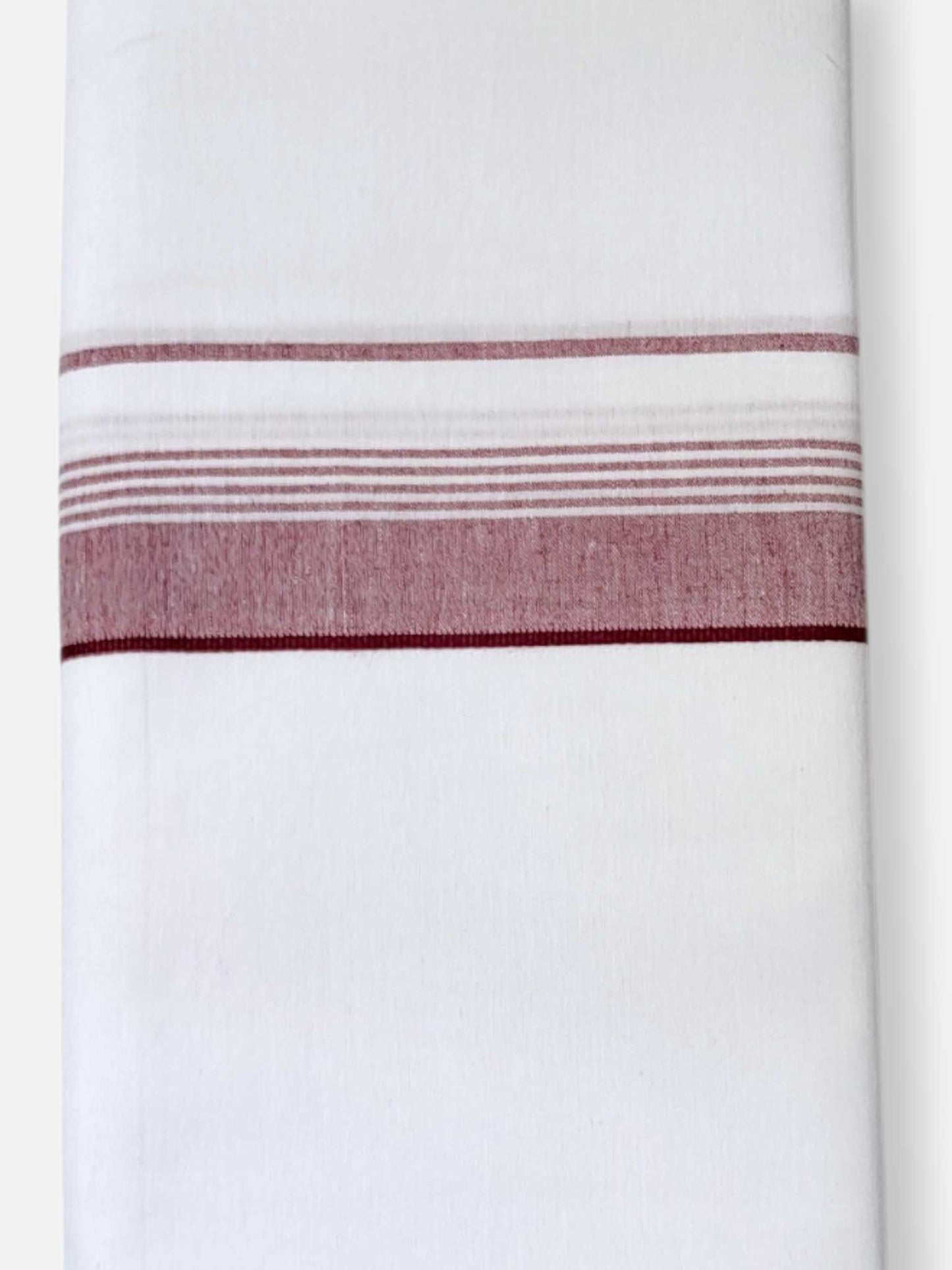 Single Kerala Pure White Mundu/Dhoti