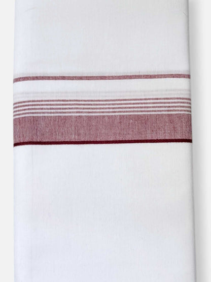 Single Kerala Pure White Mundu/Dhoti