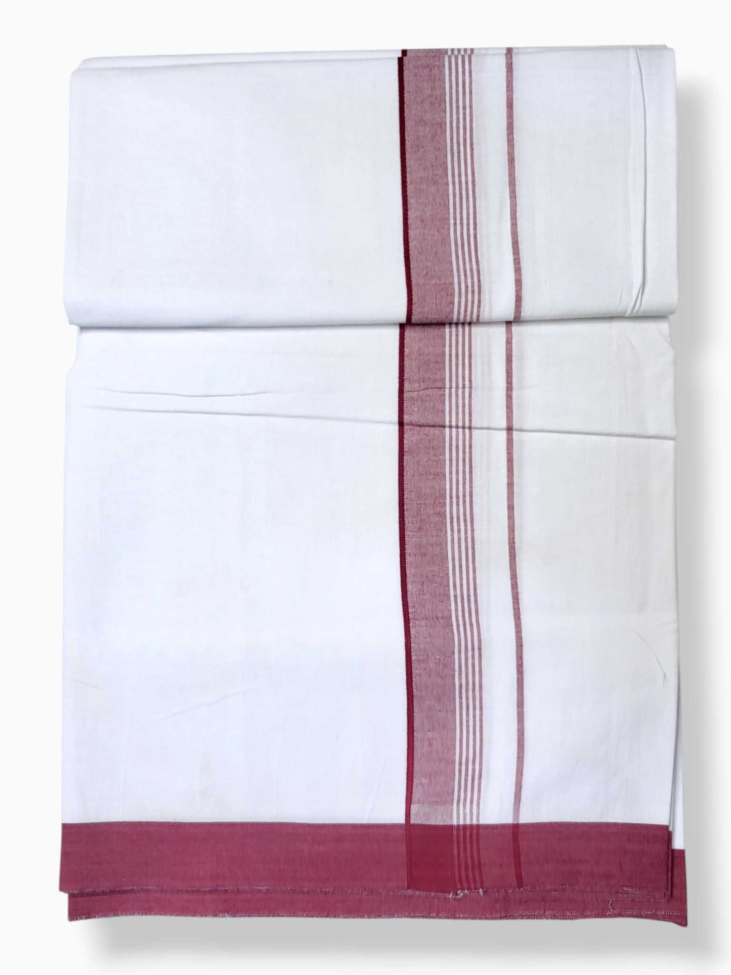 Single Kerala Pure White Mundu/Dhoti