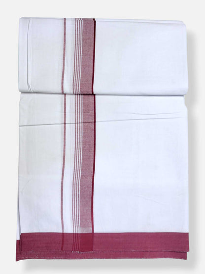 Single Kerala Pure White Mundu/Dhoti