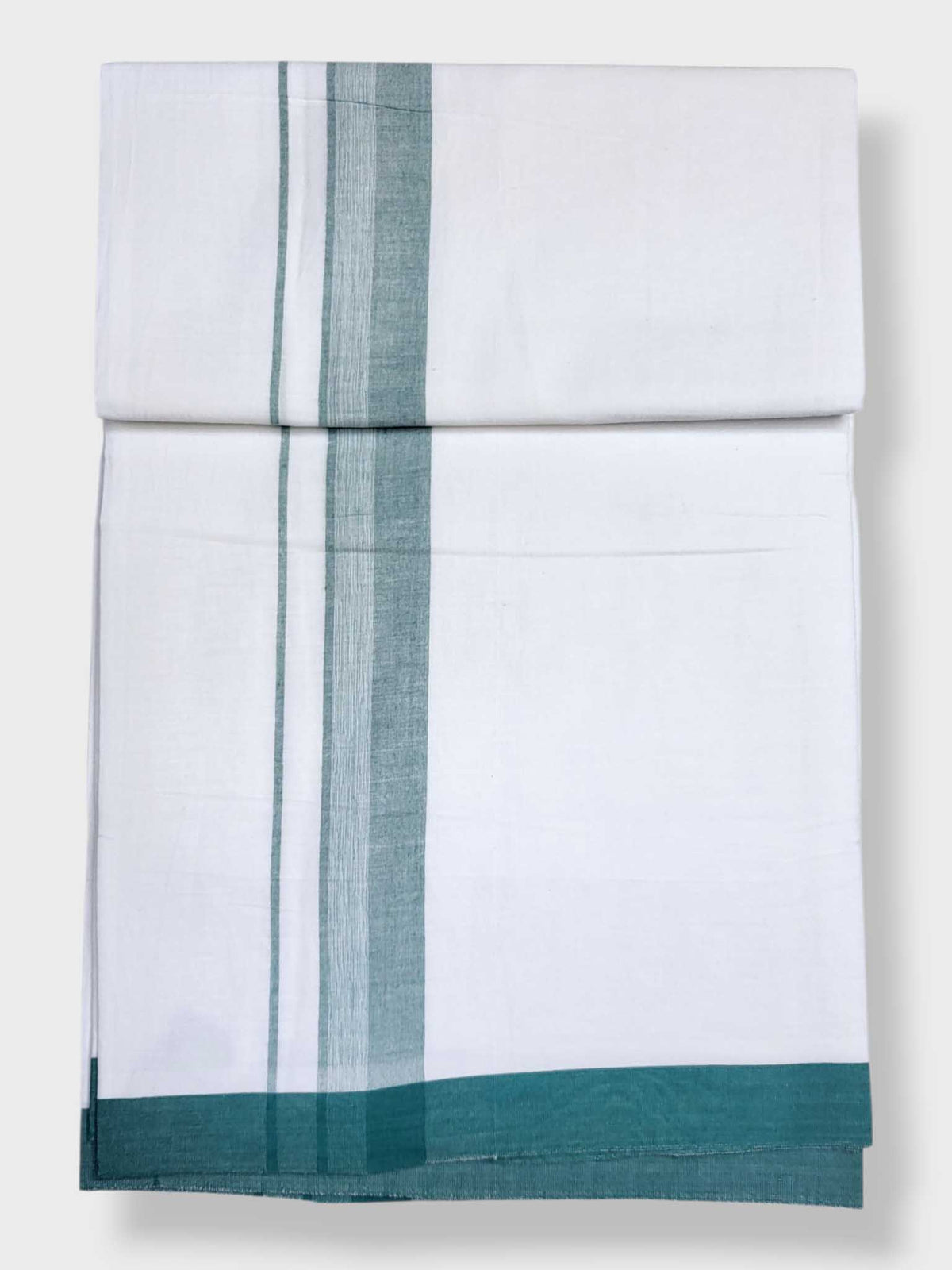 Single Kerala Pure White Mundu/Dhoti