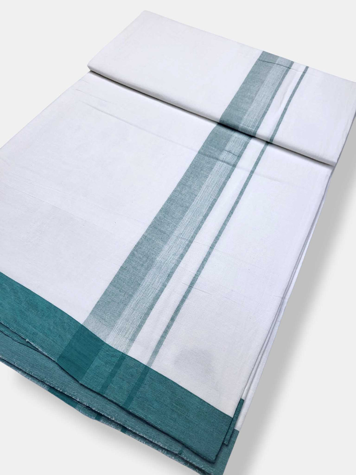 Single Kerala Pure White Mundu/Dhoti