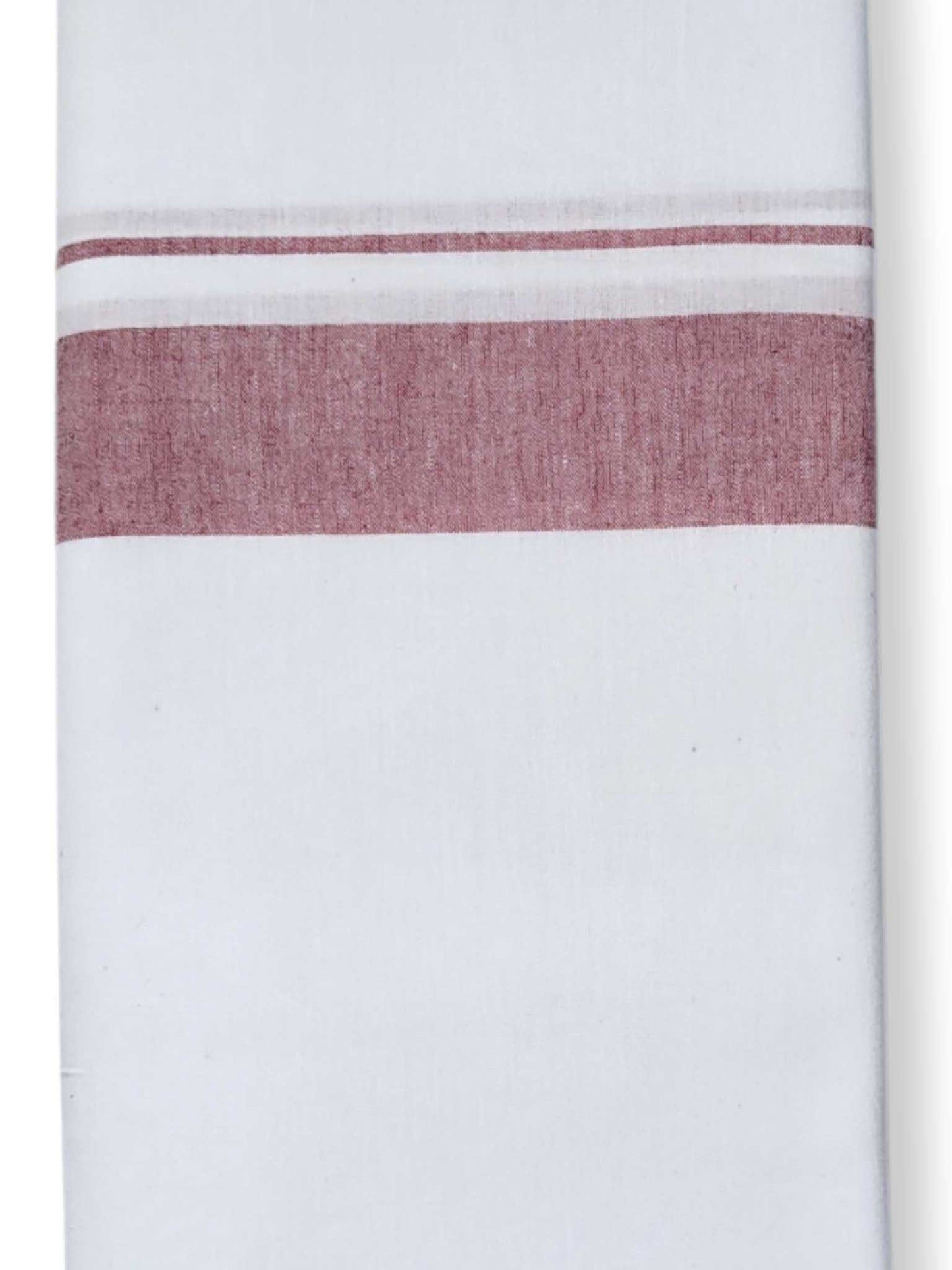 Single Kerala Pure White Mundu/Dhoti