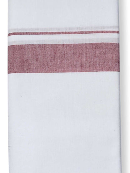 Single Kerala Pure White Mundu/Dhoti