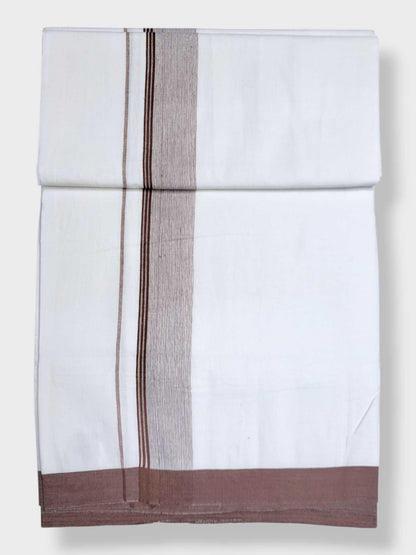 Single Kerala Pure White Mundu/Dhoti