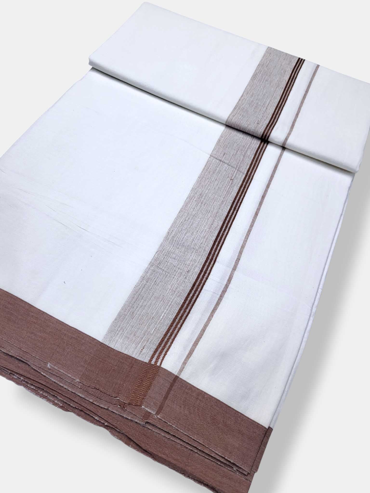 Single Kerala Pure White Mundu/Dhoti