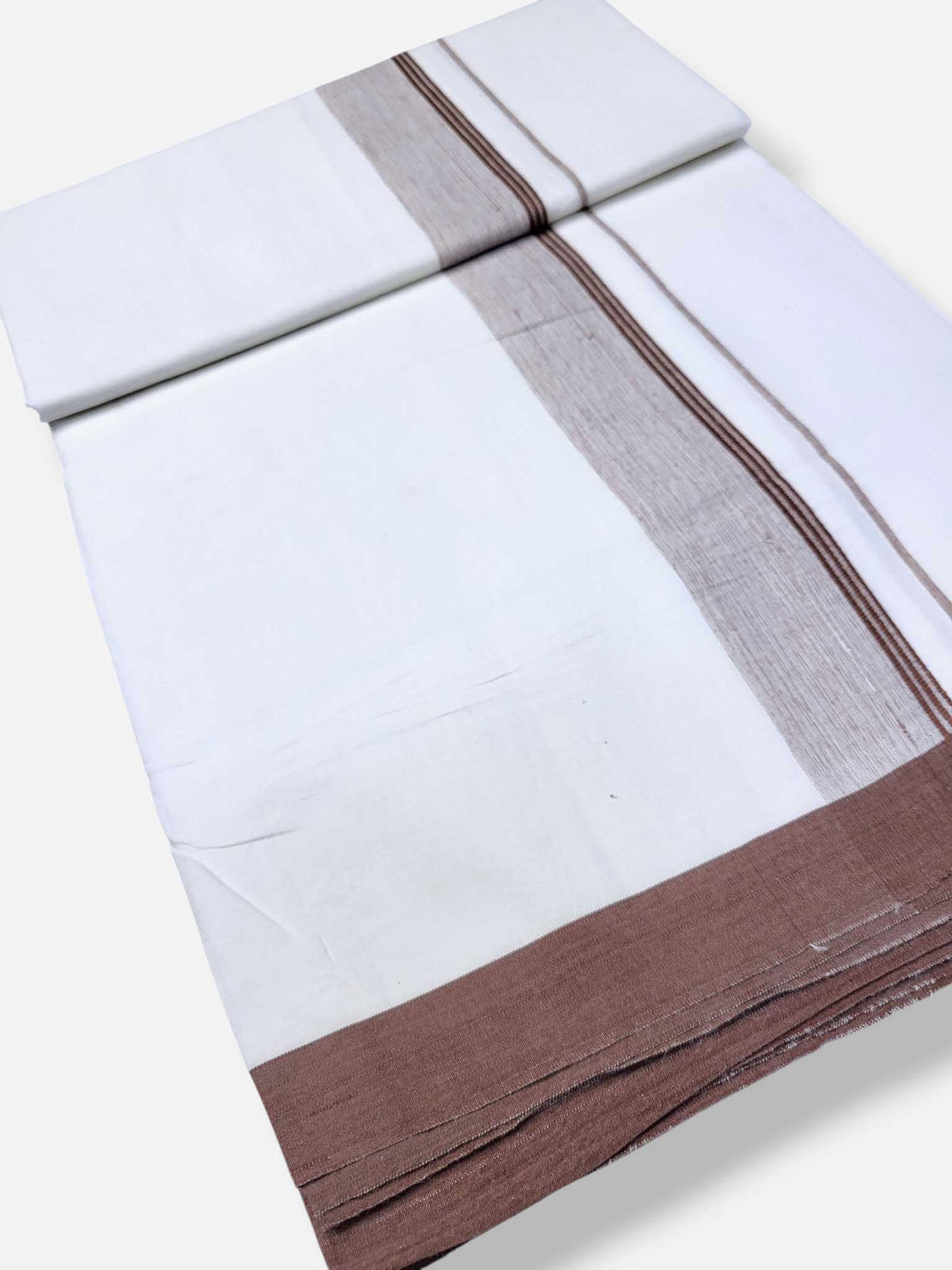Single Kerala Pure White Mundu/Dhoti