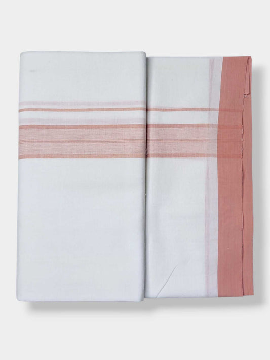 Single Kerala Pure White Mundu/Dhoti