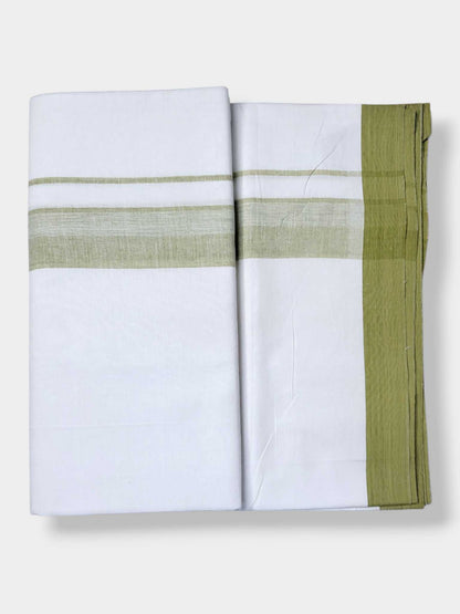 Single Kerala Pure White Mundu/Dhoti
