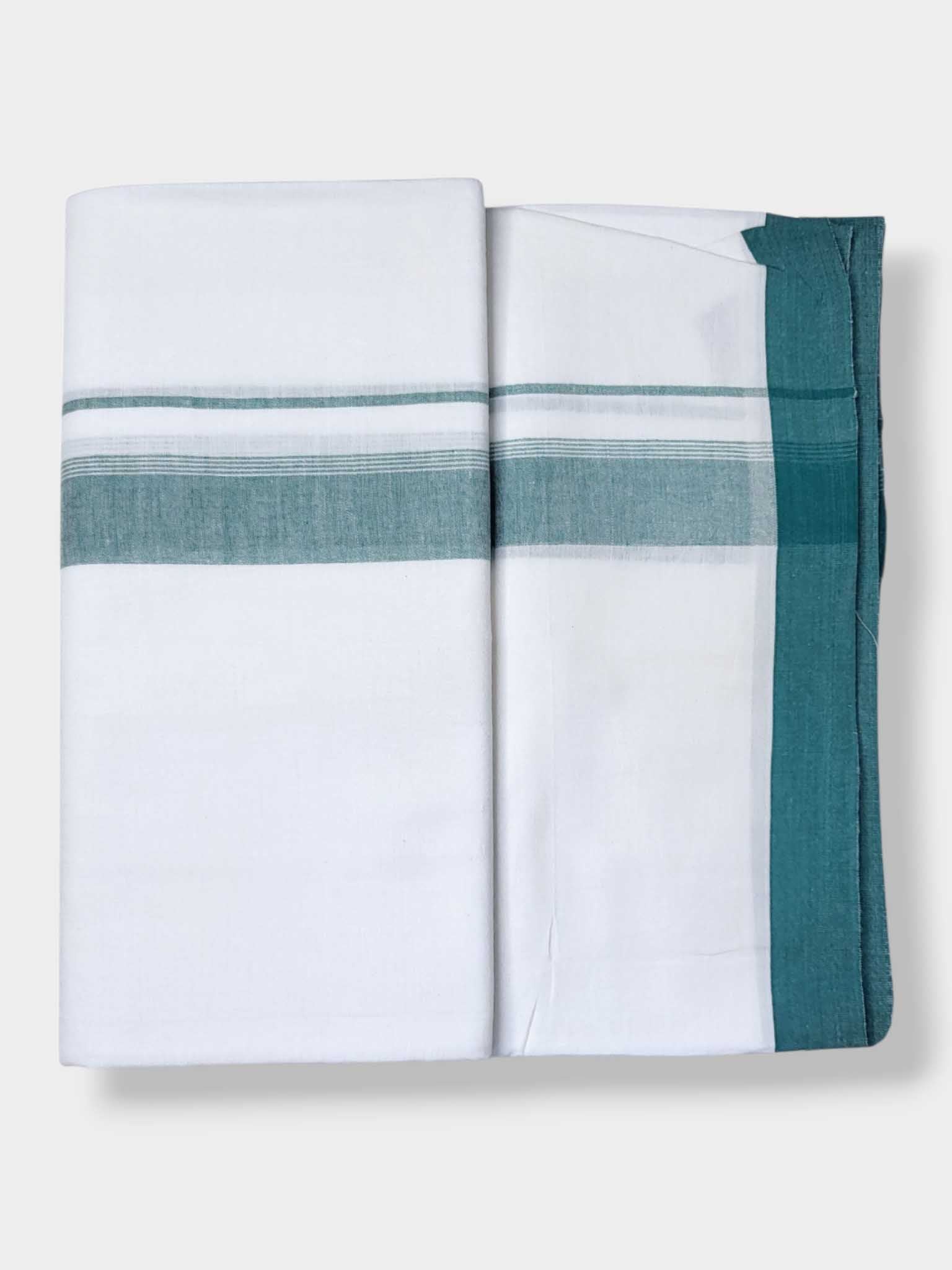 Single Kerala Pure White Mundu/Dhoti