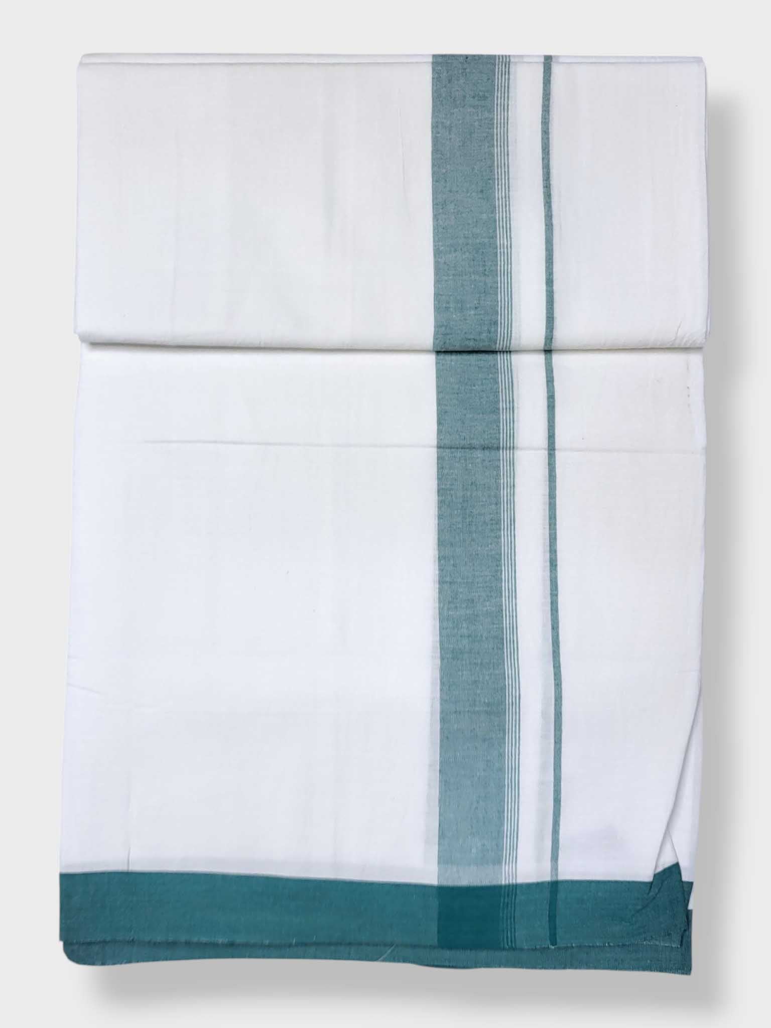 Single Kerala Pure White Mundu/Dhoti