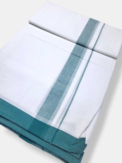 Single Kerala Pure White Mundu/Dhoti