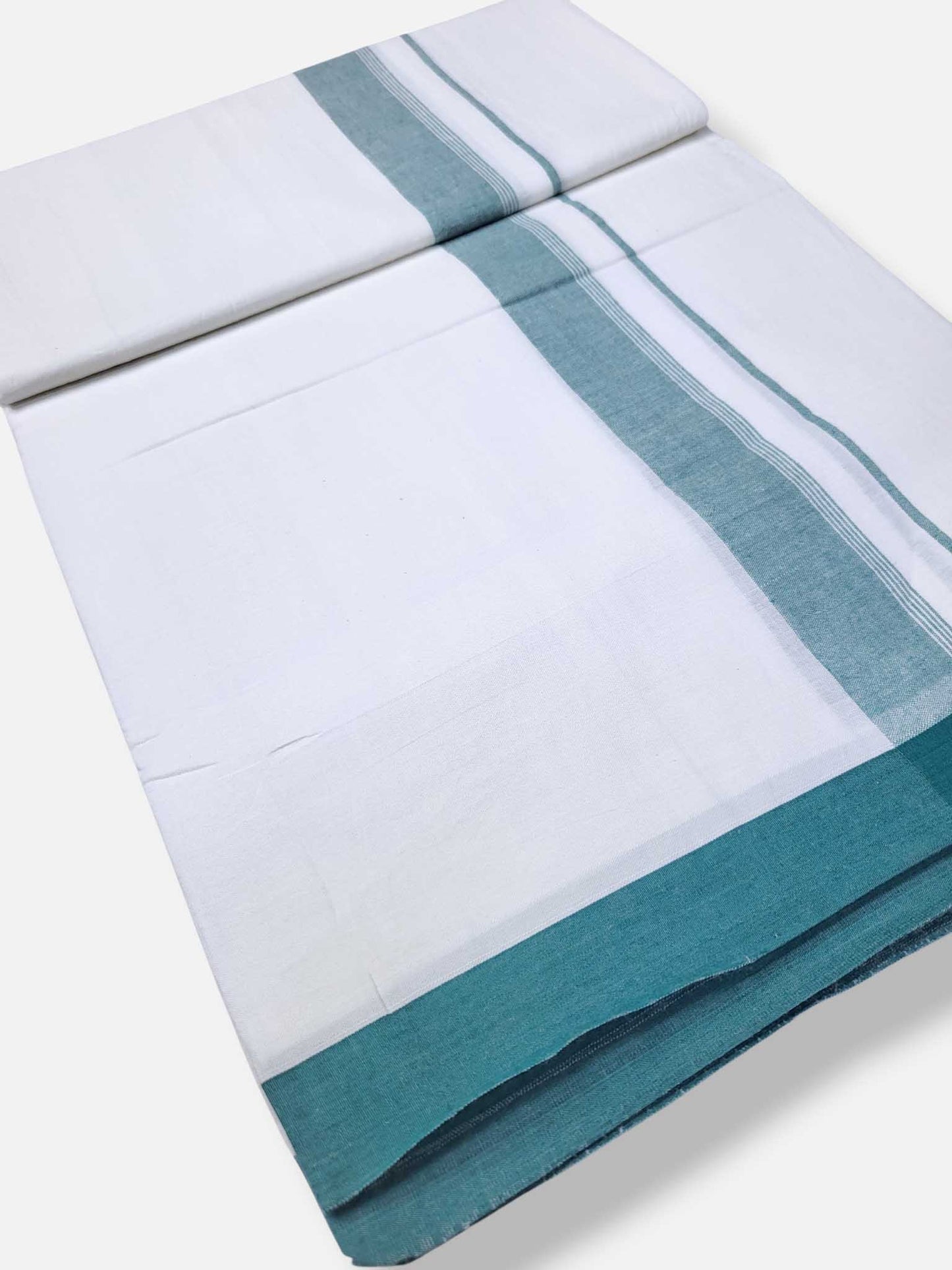 Single Kerala Pure White Mundu/Dhoti