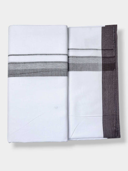 Single Kerala Pure White Mundu/Dhoti