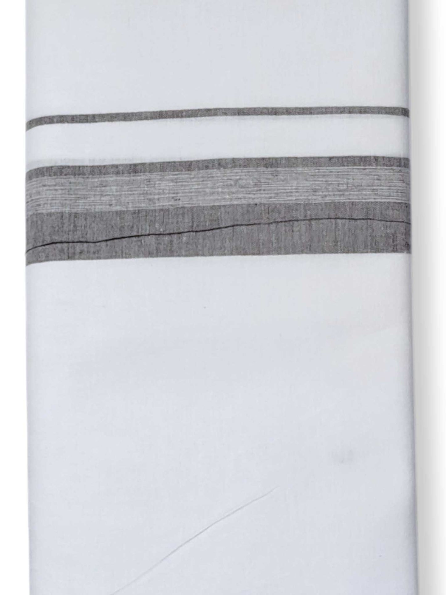 Single Kerala Pure White Mundu/Dhoti