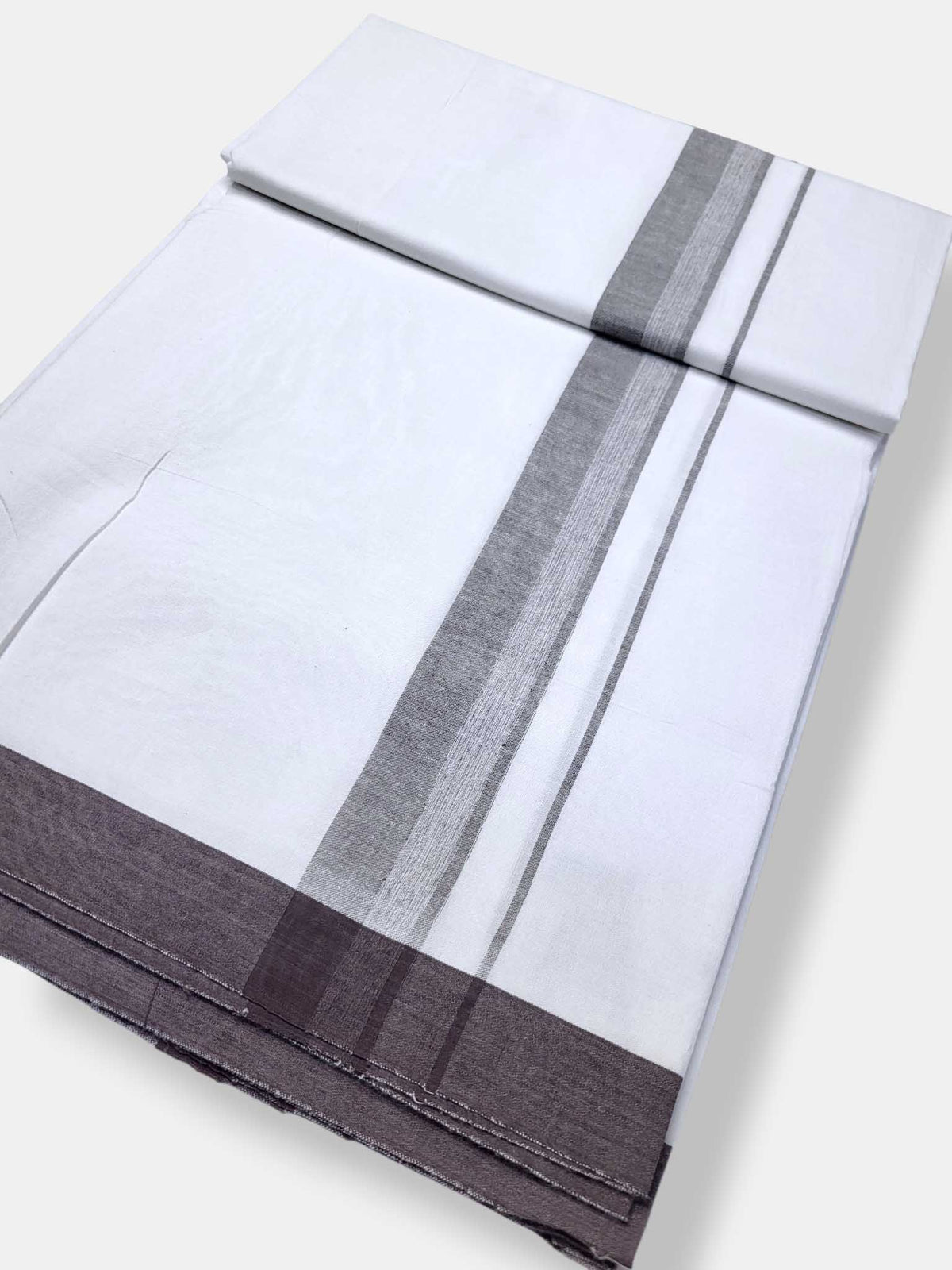 Single Kerala Pure White Mundu/Dhoti