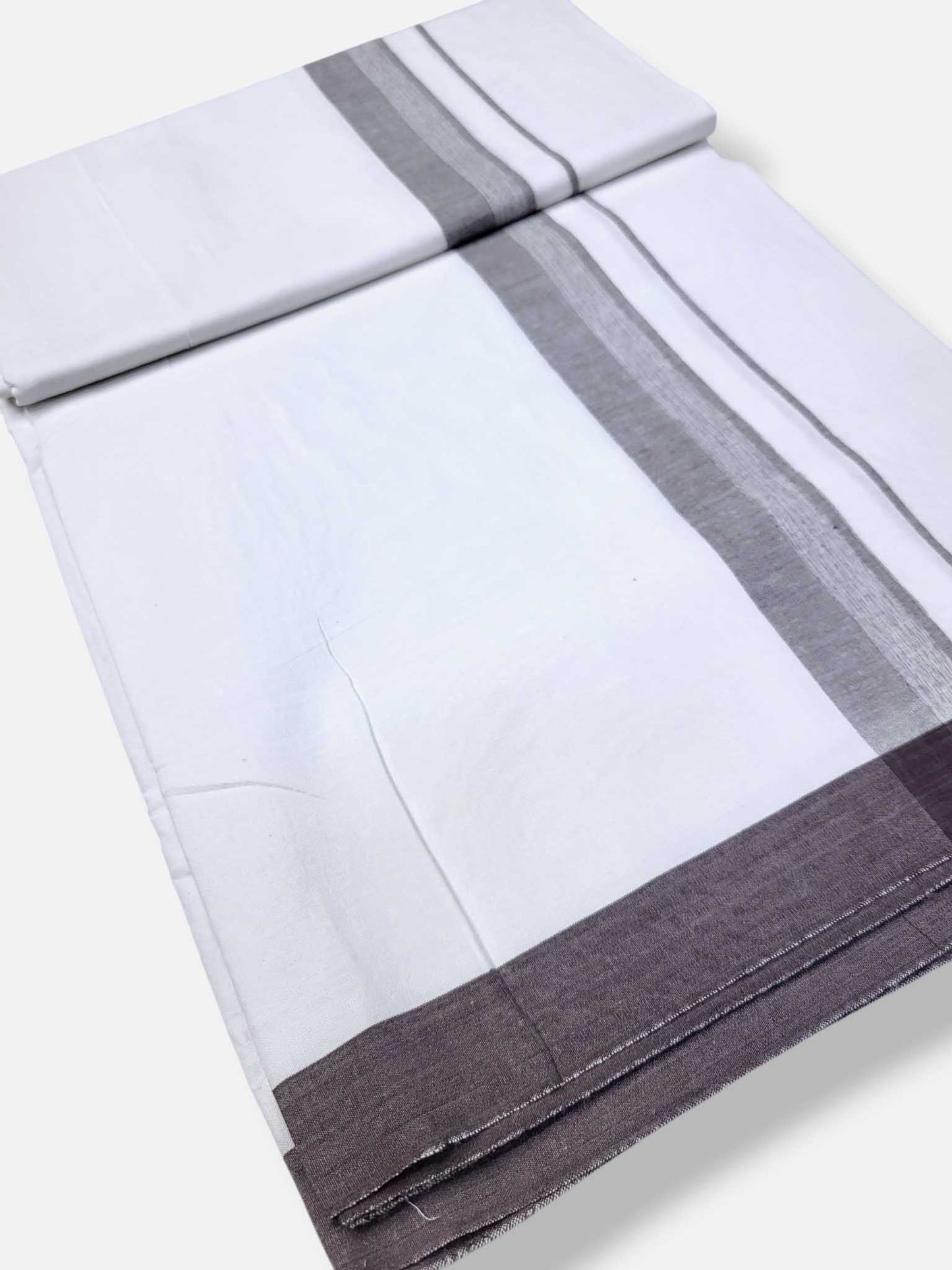 Single Kerala Pure White Mundu/Dhoti