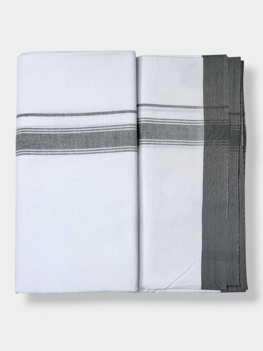 Single Kerala Pure White Mundu/Dhoti
