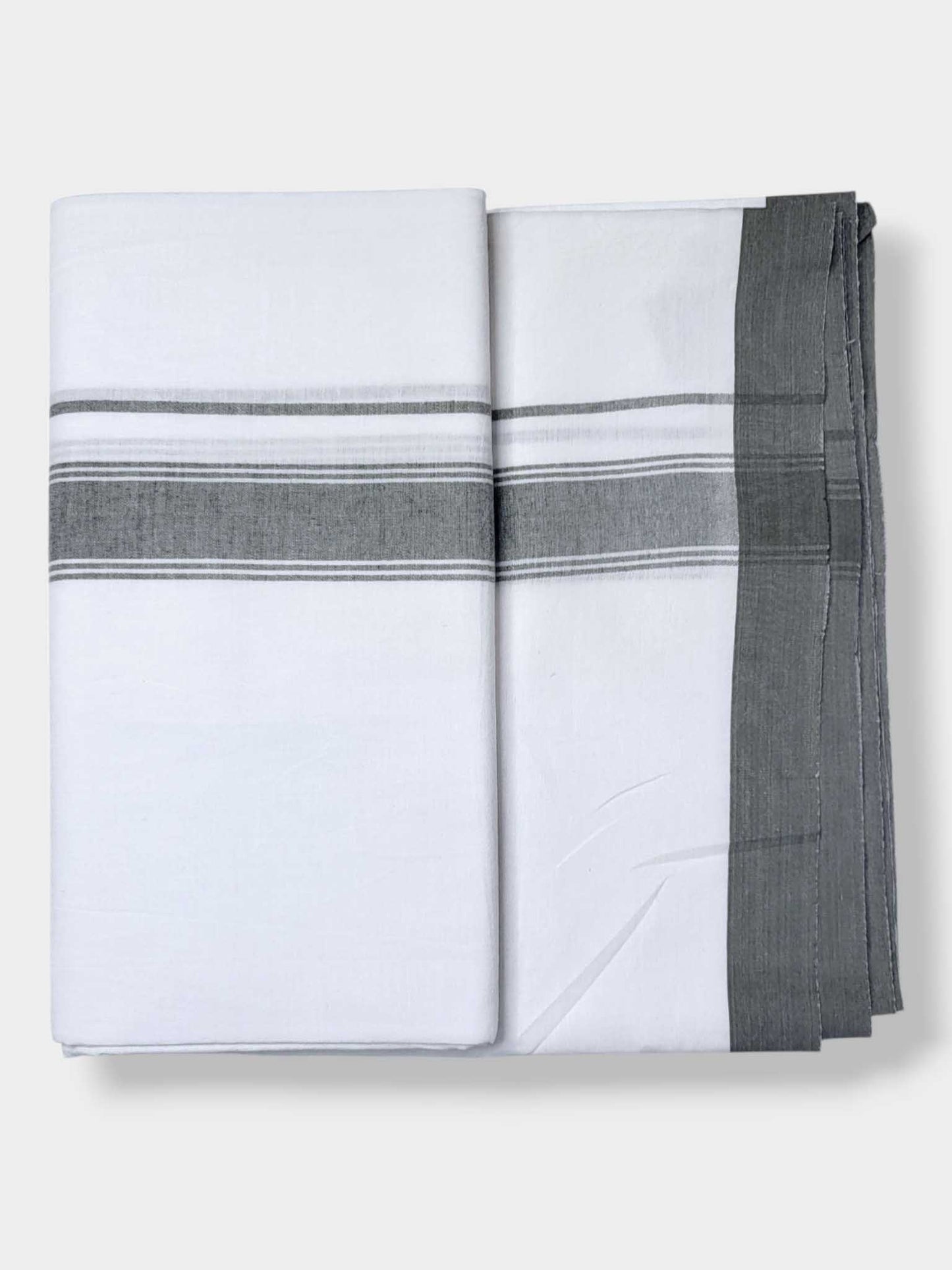 Single Kerala Pure White Mundu/Dhoti