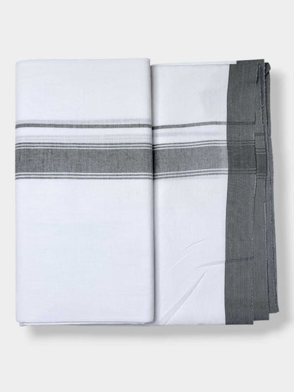 Single Kerala Pure White Mundu/Dhoti
