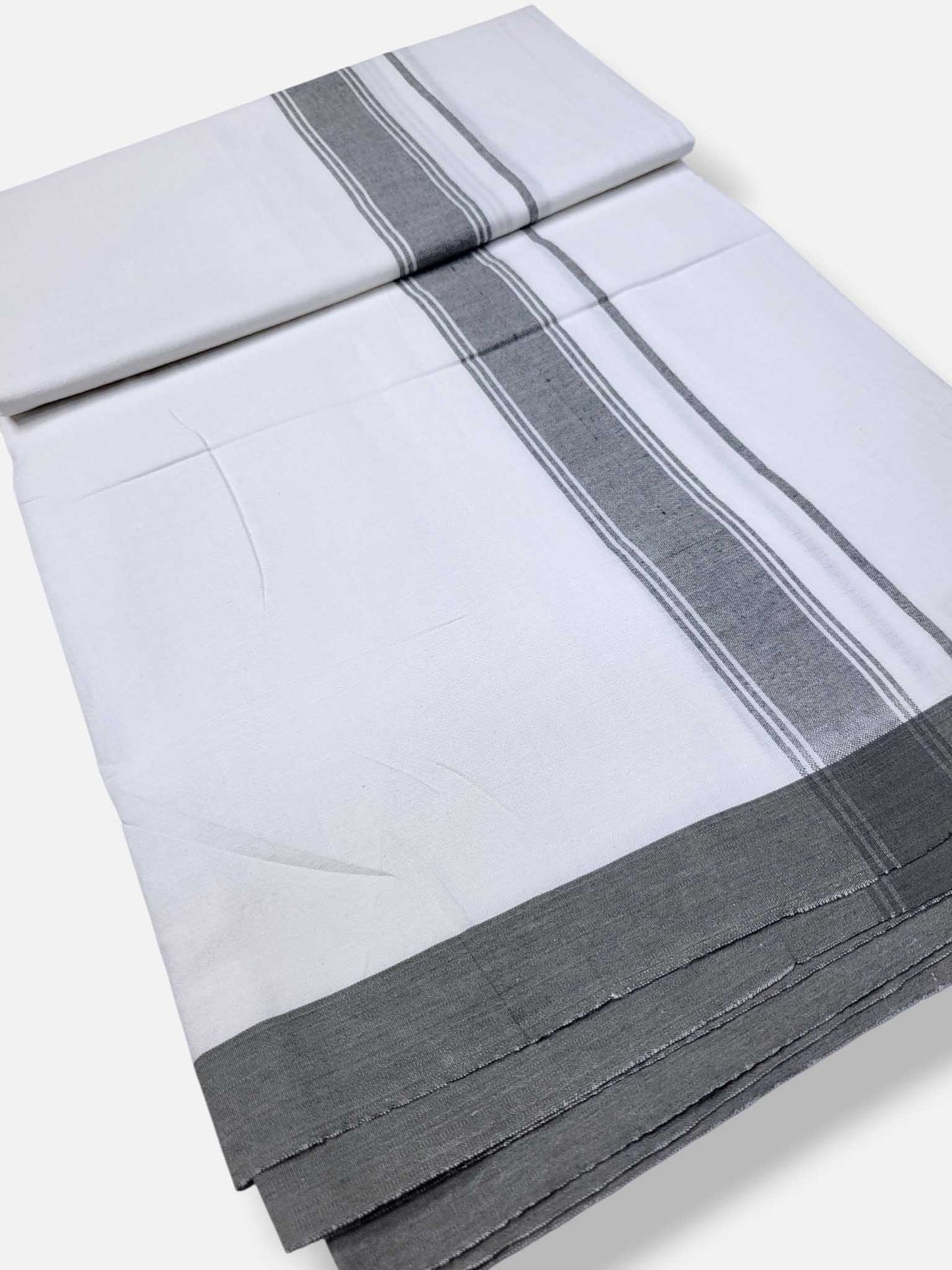 Single Kerala Pure White Mundu/Dhoti