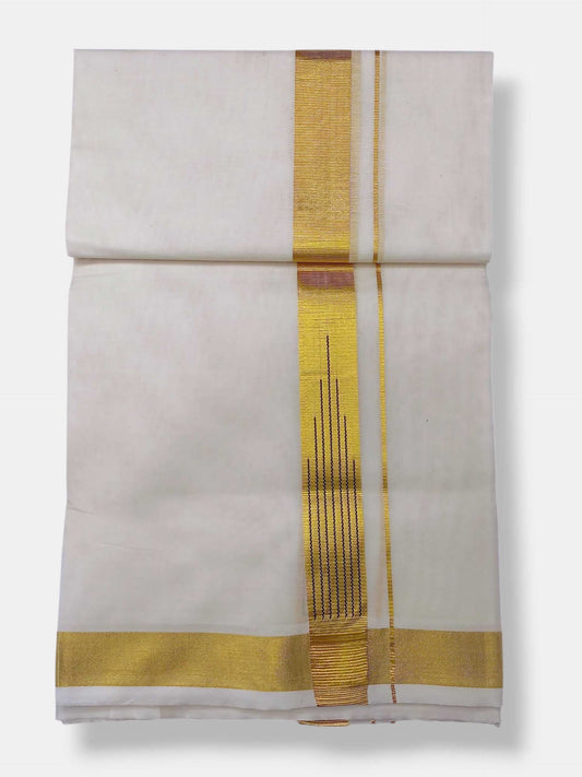 Kerala Kasavu Mundu for Men